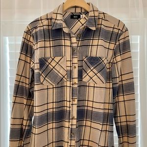 Urban Outfitters Blue Flannel Shirt